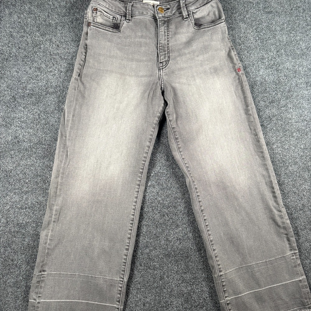 Warp + Weft Icn Incheon Jeans Womens 29x27 Denim Light Wash High Rise Wide Leg